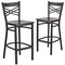 Flash Furniture Black X Stool-Wal Seat, PK2 2-XU-6F8BXBK-BAR-WALW-GG - alternate 6