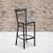 Flash Furniture Black X Stool-Wal Seat, PK2 2-XU-6F8BXBK-BAR-WALW-GG - alternate 1