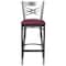 Flash Furniture Clear X Stool-Burg Seat, PK2 2-XU-6F8B-CLR-BAR-BURV-GG - alternate 7