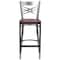 Flash Furniture Clear X Stool-Cherry Seat, PK2 2-XU-6F8B-CLR-BAR-CHYW-GG - alternate 7
