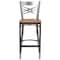 Flash Furniture Clear X Stool-Nat Seat, PK2 2-XU-6F8B-CLR-BAR-NATW-GG - alternate 8