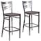 Flash Furniture Clear X Stool-Wal Seat, PK2 2-XU-6F8B-CLR-BAR-WALW-GG - alternate 4