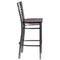 Flash Furniture Clear X Stool-Wal Seat, PK2 2-XU-6F8B-CLR-BAR-WALW-GG - alternate 7