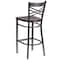 Flash Furniture Clear X Stool-Wal Seat, PK2 2-XU-6F8B-CLR-BAR-WALW-GG - alternate 2