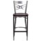 Flash Furniture Clear X Stool-Wal Seat, PK2 2-XU-6F8B-CLR-BAR-WALW-GG - alternate 8