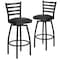 Flash Furniture Black Ladder Stool-Black Seat, PK2 2-XU-6F8B-LADSWVL-BLKV-GG - alternate 3
