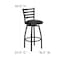 Flash Furniture Black Ladder Stool-Black Seat, PK2 2-XU-6F8B-LADSWVL-BLKV-GG - alternate 2
