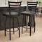 Flash Furniture Black Ladder Stool-Black Seat, PK2 2-XU-6F8B-LADSWVL-BLKV-GG - alternate 1