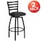 Flash Furniture Black Ladder Stool-Black Seat, PK2 2-XU-6F8B-LADSWVL-BLKV-GG - alternate 6