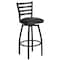Flash Furniture Black Ladder Stool-Black Seat, PK2 2-XU-6F8B-LADSWVL-BLKV-GG - alternate 10