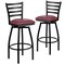 Flash Furniture Black Ladder Stool-Burg Seat, PK2 2-XU-6F8B-LADSWVL-BURV-GG - alternate 6