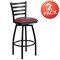 Flash Furniture Black Ladder Stool-Burg Seat, PK2 2-XU-6F8B-LADSWVL-BURV-GG - alternate 5