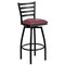 Flash Furniture Black Ladder Stool-Burg Seat, PK2 2-XU-6F8B-LADSWVL-BURV-GG - alternate 4