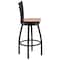 Flash Furniture Black Ladder Stool-Cherry Seat, PK2 2-XU-6F8B-LADSWVL-CHYW-GG - alternate 7