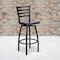 Flash Furniture Black Ladder Stool-Mah Seat, PK2 2-XU-6F8B-LADSWVL-MAHW-GG - alternate 1