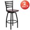 Flash Furniture Black Ladder Stool-Mah Seat, PK2 2-XU-6F8B-LADSWVL-MAHW-GG - alternate 6