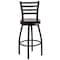 Flash Furniture Black Ladder Stool-Mah Seat, PK2 2-XU-6F8B-LADSWVL-MAHW-GG - alternate 8