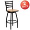 Flash Furniture Black Ladder Stool-Nat Seat, PK2 2-XU-6F8B-LADSWVL-NATW-GG - alternate 6