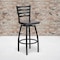Flash Furniture Black Ladder Stool-Wal Seat, PK2 2-XU-6F8B-LADSWVL-WALW-GG - alternate 1