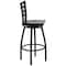 Flash Furniture Black Ladder Stool-Wal Seat, PK2 2-XU-6F8B-LADSWVL-WALW-GG - alternate 7