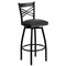 Flash Furniture Black X Swivel Stool-Blk Seat, PK2 2-XU-6F8B-XSWVL-BLKV-GG - alternate 3