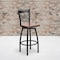Flash Furniture Black X Swivel Stool-Chy Seat, PK2 2-XU-6F8B-XSWVL-CHYW-GG - alternate 1