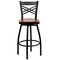 Flash Furniture Black X Swivel Stool-Chy Seat, PK2 2-XU-6F8B-XSWVL-CHYW-GG - alternate 7