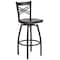 Flash Furniture Black X Swivel Stool-Wal Seat, PK2 2-XU-6F8B-XSWVL-WALW-GG - alternate 3