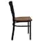 Flash Furniture Black X Chair-Cherry Seat, PK2 2-XU-6FOBXBK-CHYW-GG - alternate 8