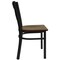 Flash Furniture Black X Chair-Mah Seat, PK2 2-XU-6FOBXBK-MAHW-GG - alternate 8