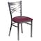 Flash Furniture Clear X Chair-Burg Seat, PK2 2-XU-6FOB-CLR-BURV-GG - alternate 8