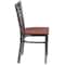 Flash Furniture Clear X Chair-Cherry Seat, PK2 2-XU-6FOB-CLR-CHYW-GG - alternate 7