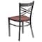 Flash Furniture Clear X Chair-Cherry Seat, PK2 2-XU-6FOB-CLR-CHYW-GG - alternate 5