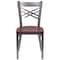 Flash Furniture Clear X Chair-Cherry Seat, PK2 2-XU-6FOB-CLR-CHYW-GG - alternate 8