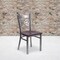Flash Furniture Clear X Chair-Mah Seat, PK2 2-XU-6FOB-CLR-MAHW-GG - alternate 1