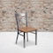 Flash Furniture Clear X Chair-Nat Seat, PK2 2-XU-6FOB-CLR-NATW-GG - alternate 1
