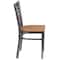 Flash Furniture Clear X Chair-Nat Seat, PK2 2-XU-6FOB-CLR-NATW-GG - alternate 7