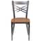Flash Furniture Clear X Chair-Nat Seat, PK2 2-XU-6FOB-CLR-NATW-GG - alternate 8