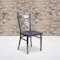 Flash Furniture Clear X Chair-Wal Seat, PK2 2-XU-6FOB-CLR-WALW-GG - alternate 1