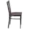 Flash Furniture Clear X Chair-Wal Seat, PK2 2-XU-6FOB-CLR-WALW-GG - alternate 7