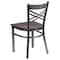 Flash Furniture Clear X Chair-Wal Seat, PK2 2-XU-6FOB-CLR-WALW-GG - alternate 4