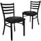 Flash Furniture Black Ladder Chair-Black Seat, PK2 2-XU-DG694BLAD-BLKV-GG - alternate 6