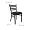 Flash Furniture Black Ladder Chair-Black Seat, PK2 2-XU-DG694BLAD-BLKV-GG - alternate 4
