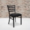 Flash Furniture Black Ladder Chair-Black Seat, PK2 2-XU-DG694BLAD-BLKV-GG - alternate 1