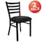 Flash Furniture Black Ladder Chair-Black Seat, PK2 2-XU-DG694BLAD-BLKV-GG - alternate 5