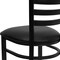 Flash Furniture Black Ladder Chair-Black Seat, PK2 2-XU-DG694BLAD-BLKV-GG - alternate 8