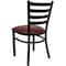 Flash Furniture Black Ladder Chair-Burg Seat, PK2 2-XU-DG694BLAD-BURV-GG - alternate 3