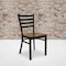 Flash Furniture Black Ladder Chair-Cherry Seat, PK2 2-XU-DG694BLAD-CHYW-GG - alternate 1