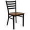 Flash Furniture Black Ladder Chair-Cherry Seat, PK2 2-XU-DG694BLAD-CHYW-GG - alternate 4