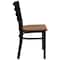 Flash Furniture Black Ladder Chair-Cherry Seat, PK2 2-XU-DG694BLAD-CHYW-GG - alternate 7